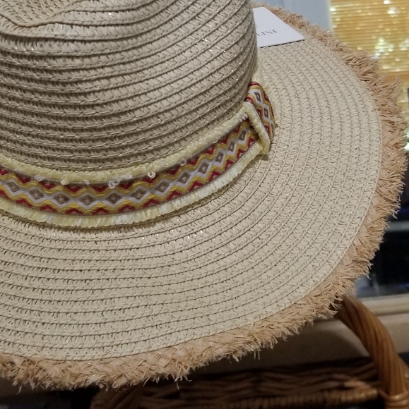 HIT THE ROAD STRAW FEDORA HAT - Picture 7 of 11